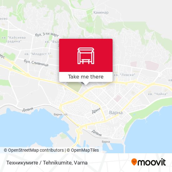 Техникумите / Tehnikumite map