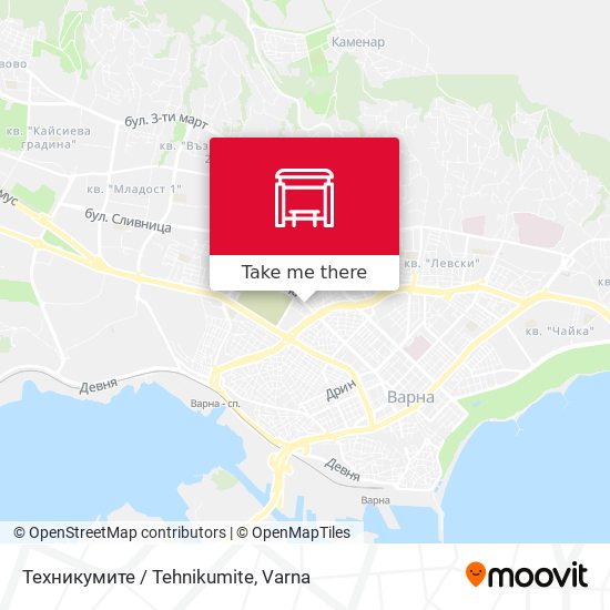 Техникумите / Tehnikumite map