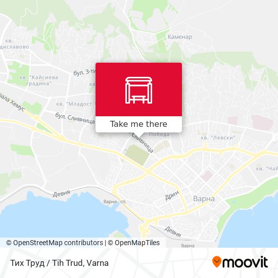 Тих Труд /  Tih Trud map