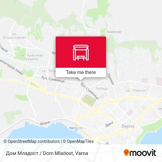 Карта Дом Младост / Dom Mladost