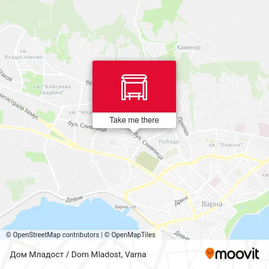 Карта Дом Младост / Dom Mladost