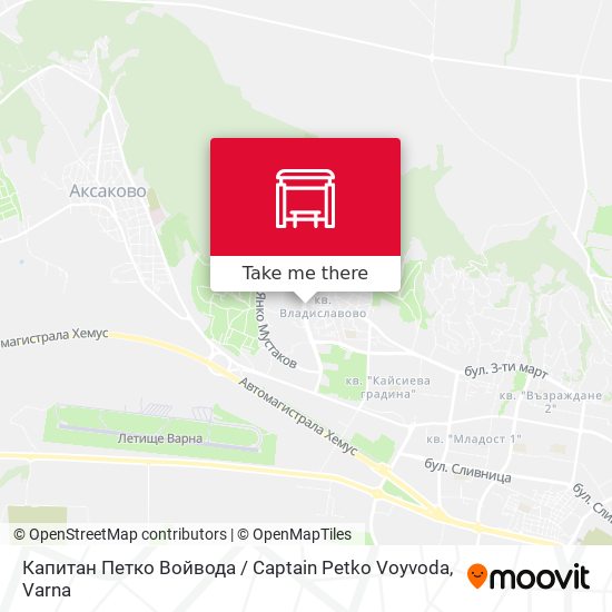 Капитан Петко Войвода / Captain Petko Voyvoda map