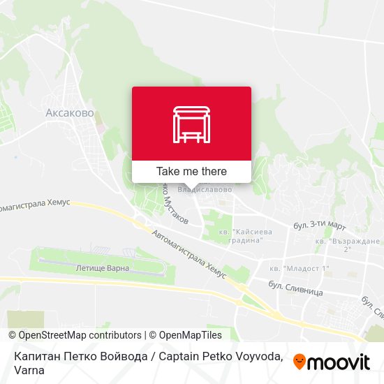 Карта Капитан Петко Войвода / Captain Petko Voyvoda