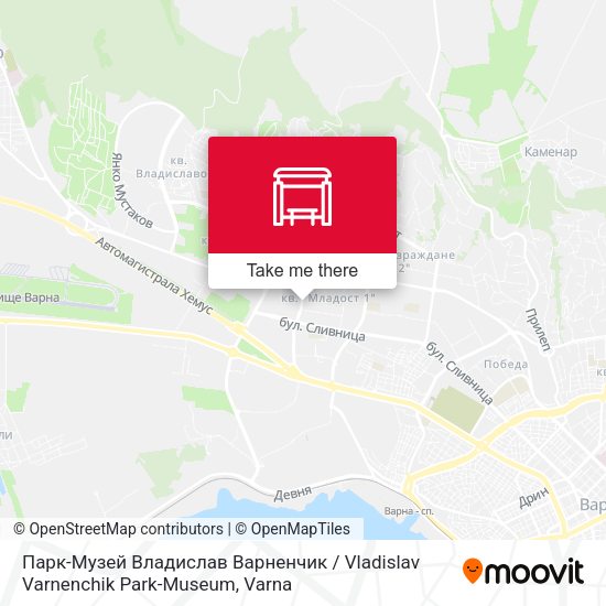 Карта Парк-Музей Владислав Варненчик / Vladislav Varnenchik Park-Museum