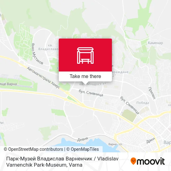 Карта Парк-Музей Владислав Варненчик / Vladislav Varnenchik Park-Museum