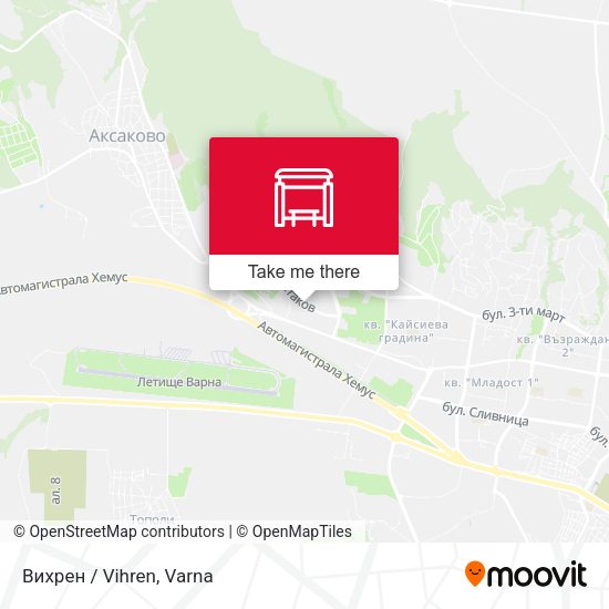 Карта Вихрен / Vihren