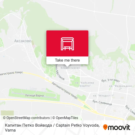 Карта Капитан Петко Войвода / Captain Petko Voyvoda
