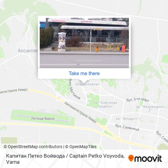 Капитан Петко Войвода / Captain Petko Voyvoda map