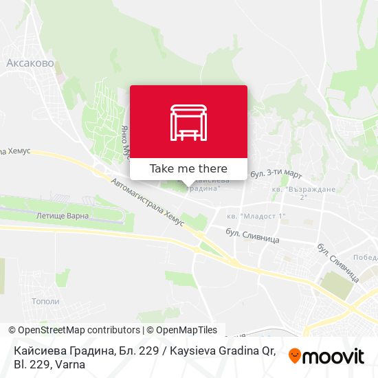 Кайсиева Градина, Бл. 229 / Kaysieva Gradina Qr, Bl. 229 map