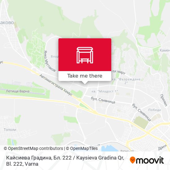 Кайсиева Градина, Бл. 222 / Kaysieva Gradina Qr, Bl. 222 map