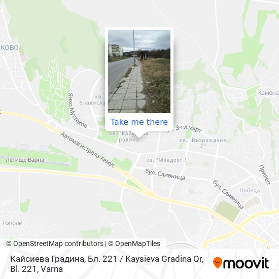 Кайсиева Градина, Бл. 221 / Kaysieva Gradina Qr, Bl. 221 map