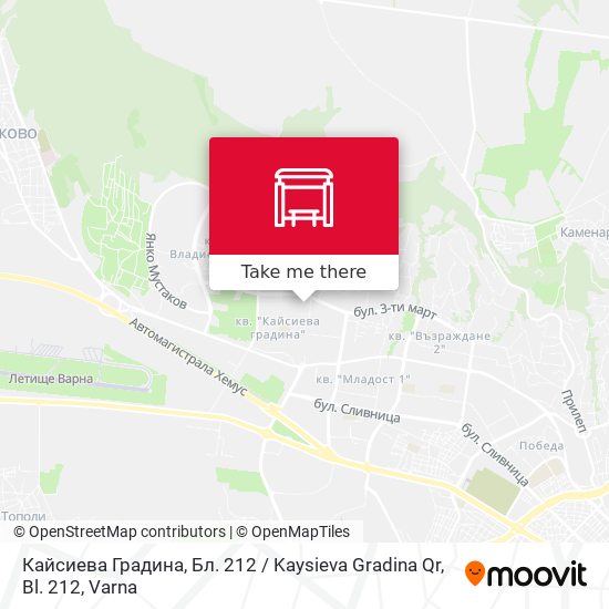 Кайсиева Градина, Бл. 212 / Kaysieva Gradina Qr, Bl. 212 map