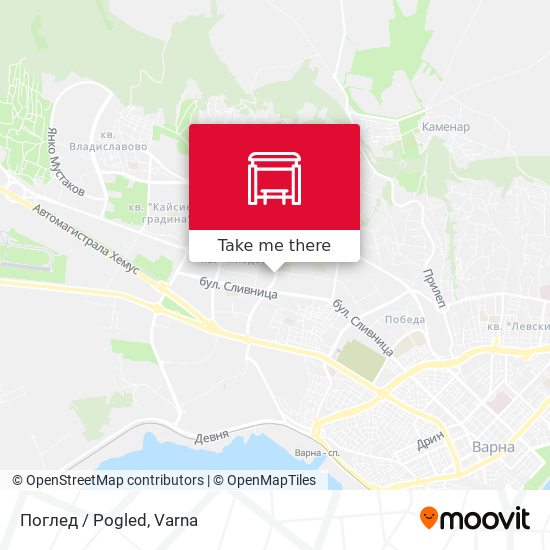 Поглед / Pogled map