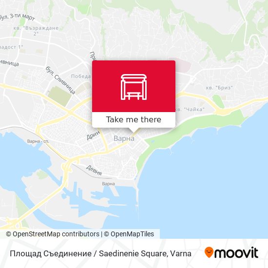 Площад Съединение / Saedinenie Square map