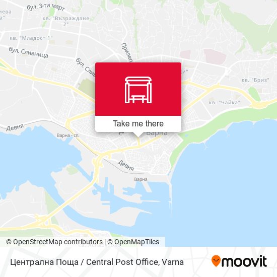 Централна Поща / Central Post Office map