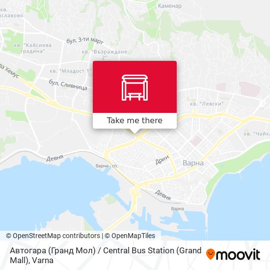 Автогара (Гранд Мол) / Central Bus Station (Grand Mall) map