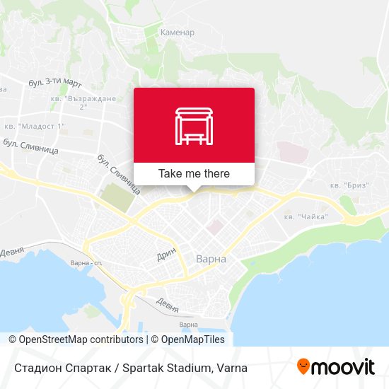 Карта Стадион Спартак / Spartak Stadium