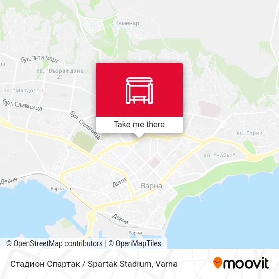 Карта Стадион Спартак / Spartak Stadium