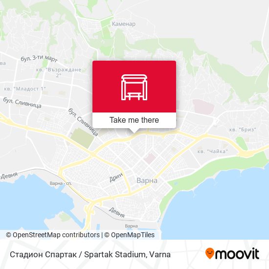 Карта Стадион Спартак / Spartak Stadium