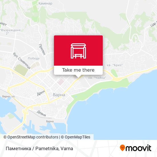 Паметника / Pametnika map