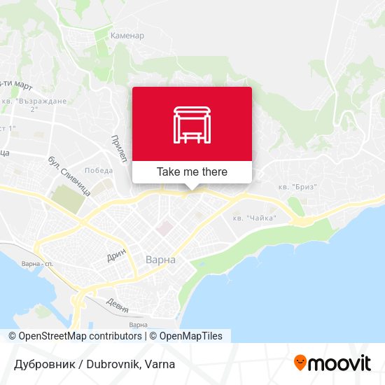 Карта Дубровник / Dubrovnik
