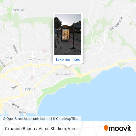 Стадион Варна / Varna Stadium map