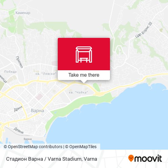 Стадион Варна / Varna Stadium map