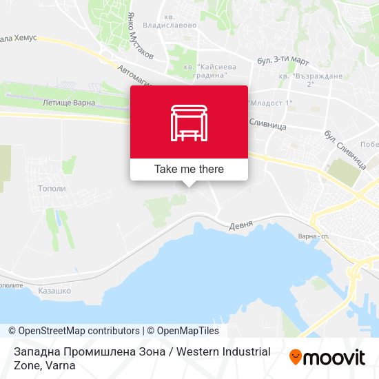 Карта Западна Промишлена Зона / Western Industrial Zone