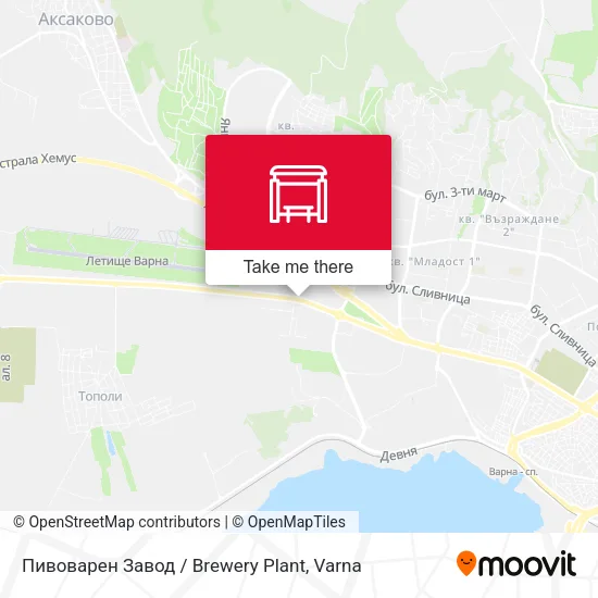 Пивоварен Завод / Brewery Plant map