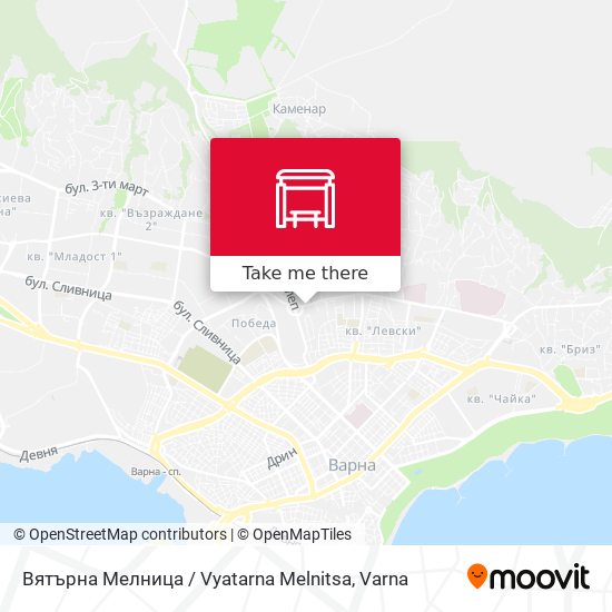 Вятърна Мелница / Vyatarna Melnitsa map