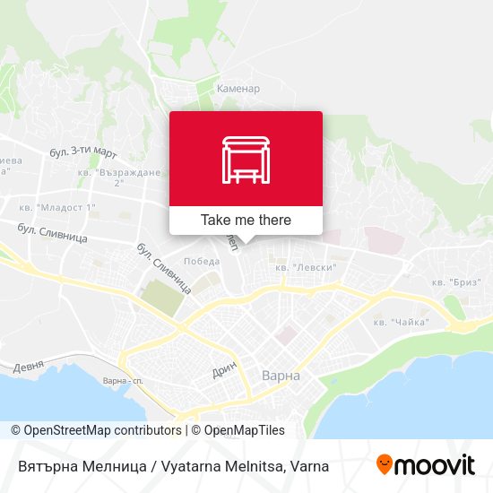Карта Вятърна Мелница / Vyatarna Melnitsa