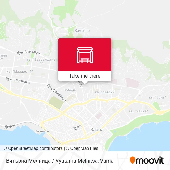 Карта Вятърна Мелница / Vyatarna Melnitsa