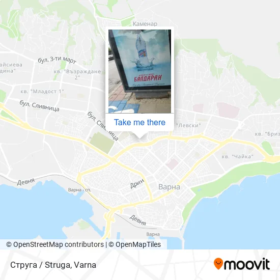 Карта Струга / Struga