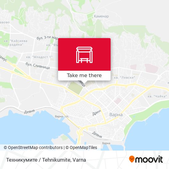 Техникумите / Tehnikumite map