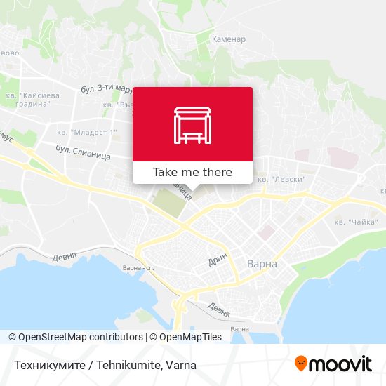 Техникумите / Tehnikumite map