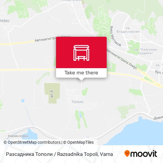 Разсадника Тополи / Razsadnika Topoli map
