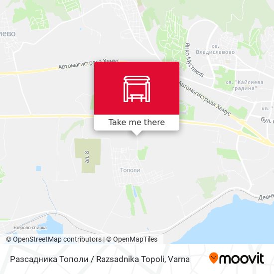 Разсадника Тополи / Razsadnika Topoli map