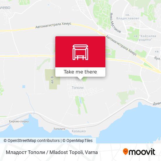 Младост Тополи / Mladost Topoli map