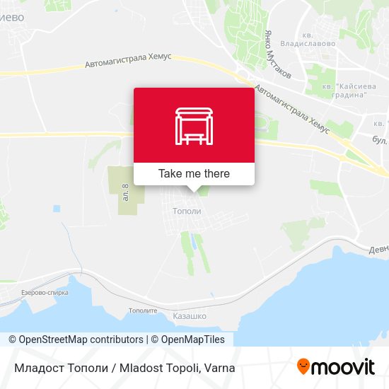 Карта Младост Тополи / Mladost Topoli