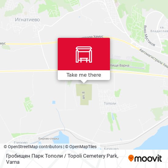 Гробищен Парк Тополи / Topoli Cemetery Park map
