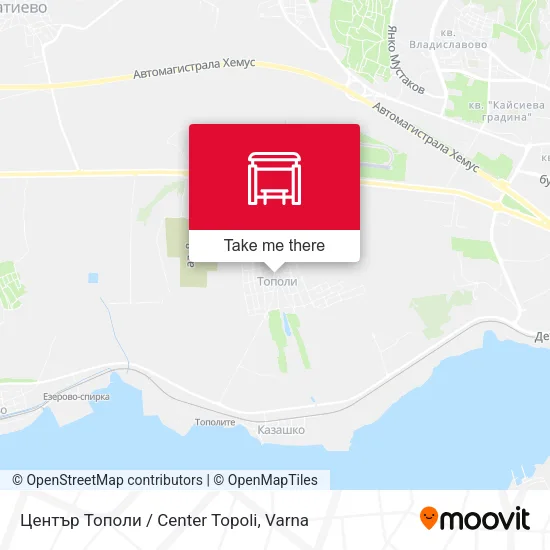 Карта Център Тополи / Center Topoli
