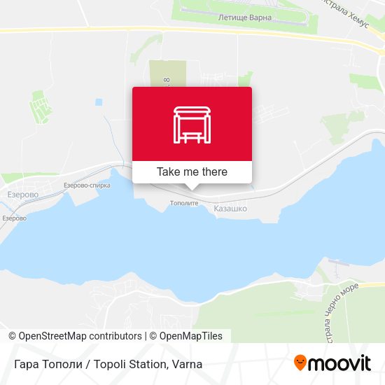Гара Тополи / Topoli Station map