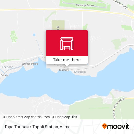 Гара Тополи / Topoli Station map