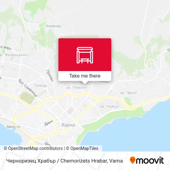 Карта Черноризец Храбър / Chernorizets Hrabar