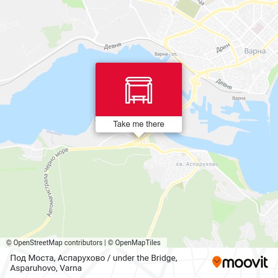 Под Моста, Аспарухово / under the Bridge, Asparuhovo map