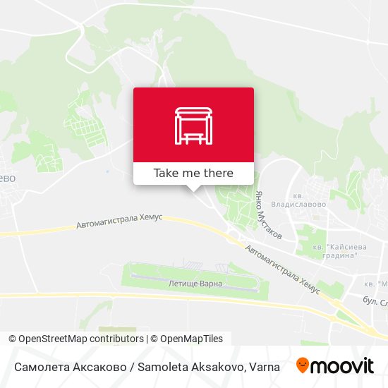 Самолета Аксаково / Samoleta Aksakovo map