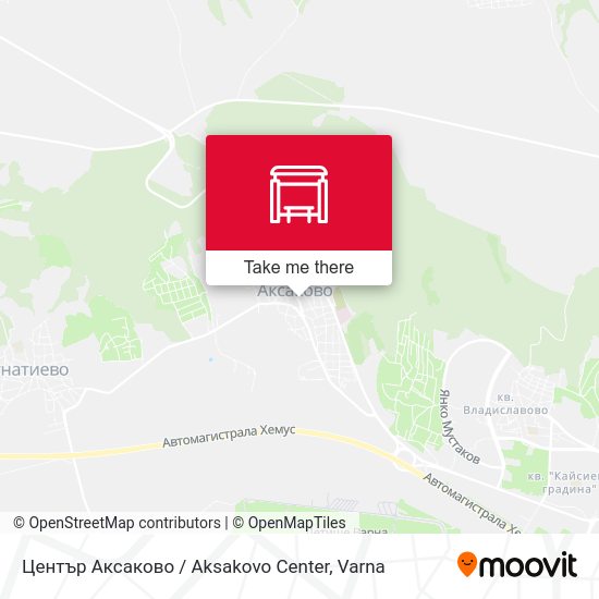 Карта Център Аксаково / Aksakovo Center