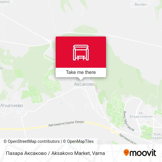 Карта Пазара Аксаково / Aksakovo Market