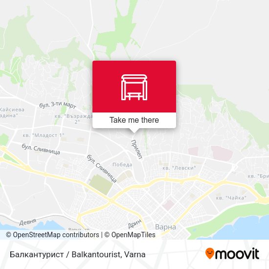 Карта Балкантурист / Balkantourist