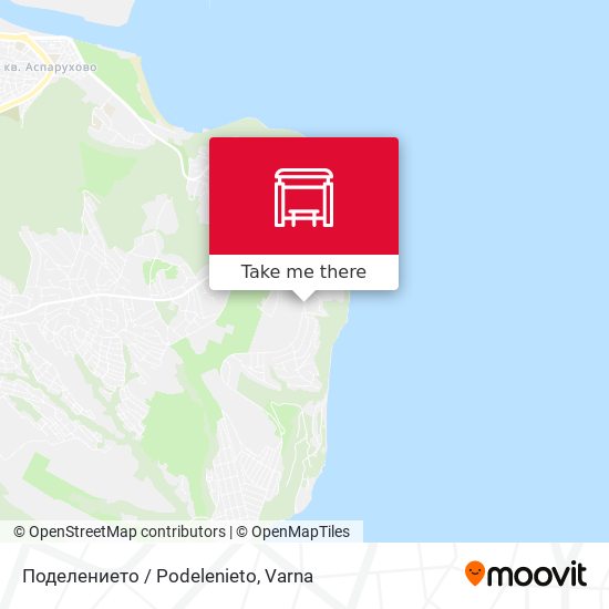 Поделението / Podelenieto map